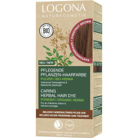 Logona Pflanzenhaarfarbe Pulver - Kastanienbraun, 100 g