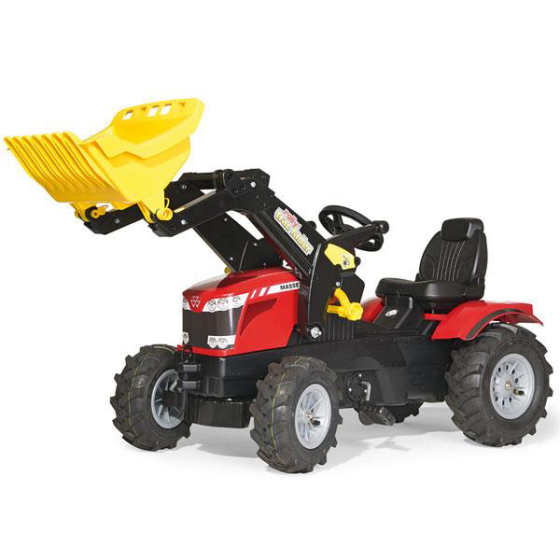 RollyToys Farmtrac Trettraktor Massey Ferguson mit Frontlader & Luftreifen