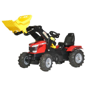 RollyToys Farmtrac Trettraktor Massey Ferguson mit Frontlader & Luftreifen