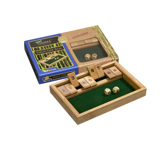 Philos Shut The Box, 9-er, Bambus