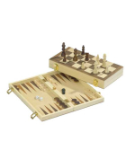 Philos Schach-Backgammon-Dame-Set - Feld 40 mm