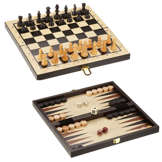 Philos Reise-Schach-Backgammon-Dame-Set