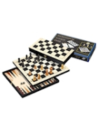 Philos Reise-Schach-Backgammon-Dame-Set