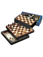 Philos Reise-Schach-Backgammon-Dame-Set, magnetisch