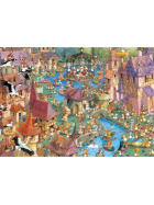 Puzzle Bunnytown, Ruyer - Triangular Puzzle, 1000 Teile