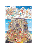 Puzzle Heaven and Hell, Prades - Triangular Puzzle, 1500 Teile