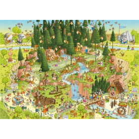 Puzzle Black Forest Habitat - Standard Puzzle, 1000 Teile