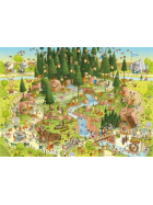 Puzzle Black Forest Habitat - Standard Puzzle, 1000 Teile