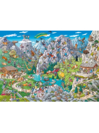 Puzzle Alpine Fun - Triangular Puzzle, 1000 Teile