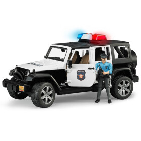 Bruder Jeep Wrangler Unlimited Rubicon Polizei Fahrzeug mit Polizist & Ausstattung