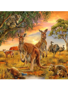 Puzzle Tiere der Erde, 3 x 49 Teile