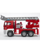 Bruder MAN TGS Feuerwehr mit Drehleiter, Wasserpumpe & Light & Sound Modul