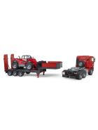 Bruder MAN TGA Tieflader mit Manitou Teleskoplader