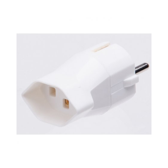 * Max Hauri Reiseadapter T13, D-CH, weiss