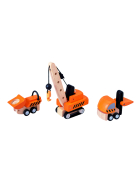 PlanToys PlanWorld 3-er Set Baufahrzeuge