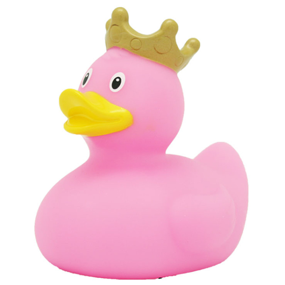 Badeente mit Krone, rosa