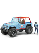 Bruder Jeep Cross Country Racer blau mit Rennfahrer