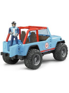 Bruder Jeep Cross Country Racer blau mit Rennfahrer