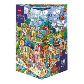 Puzzle Happytown Triangular, 1500 Teile