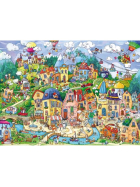 Puzzle Happytown Triangular, 1500 Teile