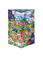 Puzzle Happytown Triangular, 1500 Teile