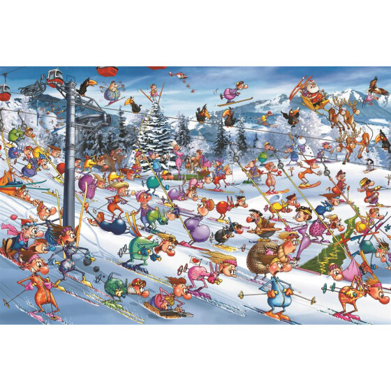 Piatnik F. Ruyer, Christmas Skiing, 1000 Teile