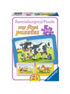 Puzzle Gute Tierfreunde, 3 x 6 Teile