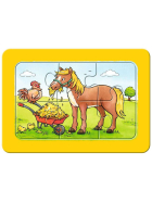 Puzzle Gute Tierfreunde, 3 x 6 Teile