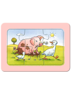 Puzzle Gute Tierfreunde, 3 x 6 Teile