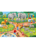 Puzzle Ein Tag im Zoo, 2 x 24 Teile