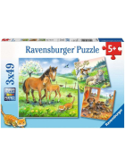 Puzzle Kuschelzeit, 3 x 49 Teile