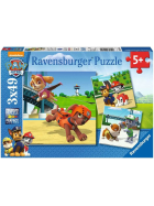 Puzzle Paw Patrol Team auf 4 Pfoten, 3 x 49 Teile