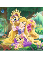 Puzzle Palace Pets - Belle, Cinderella und Rapunzel, 3 x 49 Teile