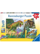 Puzzle Herrscher der Urzeit, 3 x 49 Teile