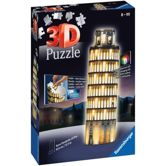 3D Puzzle Pisa bei Nacht