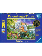 Puzzle Magische Begegnung Einhorn, 200 Teile