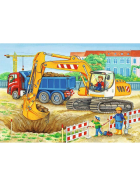 Puzzle Baustelle und Bauernhof, 2 x 12 Teile