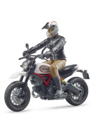 Bruder bworld Ducati Scrambler Desert Sled mit Fahrer