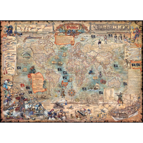 Puzzle Pirate World Standard, 2000 Teile