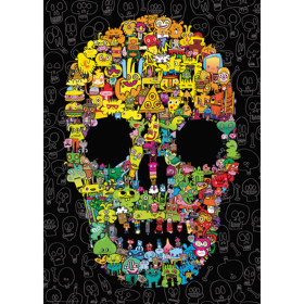 Puzzle Doodle Skull Standard, 1000 Teile