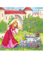 Puzzle Rapunzel, Rotkäppchen & der Froschkönig, 3 x 49 Teile