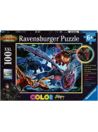 Puzzle Leuchtende Dragons, 100 Teile