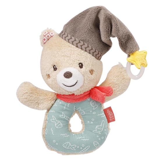 Ring - Greifling Teddy mit Schnullerring