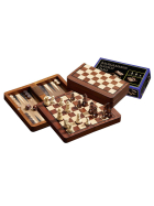 Philos Schach Backgammon Dame-Set, Feld 18 mm, magnetisch