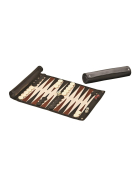 Philos Reisebackgammon zum Rollen - Kunstleder