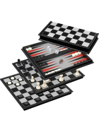 Philos Schach Backgammon Dame-Set - Feld 37 mm