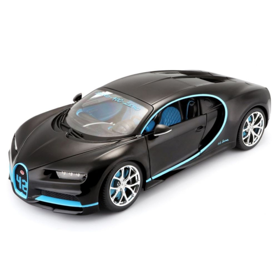 Bugatti Chiron 42 second version, 1:18, schwarz/blau