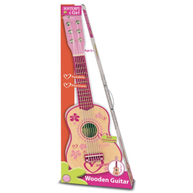 Bontempi Gitarre 6 Saiten, pink, 55 cm