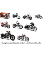 Maisto Harley Davidson 1:12, assortiert