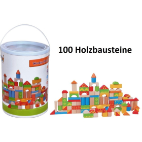 Spielba Holzbausteine, 100 Stück